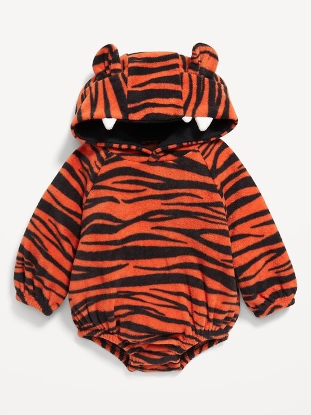 NWT Old Navy Baby Tiger Halloween Costume Hooded Bodysuit 3-6M